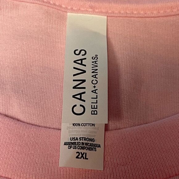 Bella Canvas - light pink / white glitter JEEP LIFE tee - Picture 6 of 6